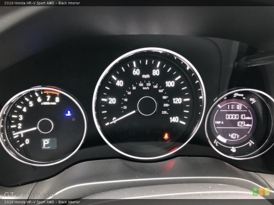 Black Interior Gauges for the 2019 Honda HR-V Sport AWD #130602582