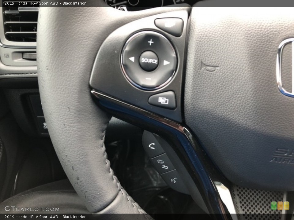 Black Interior Steering Wheel for the 2019 Honda HR-V Sport AWD #130602603