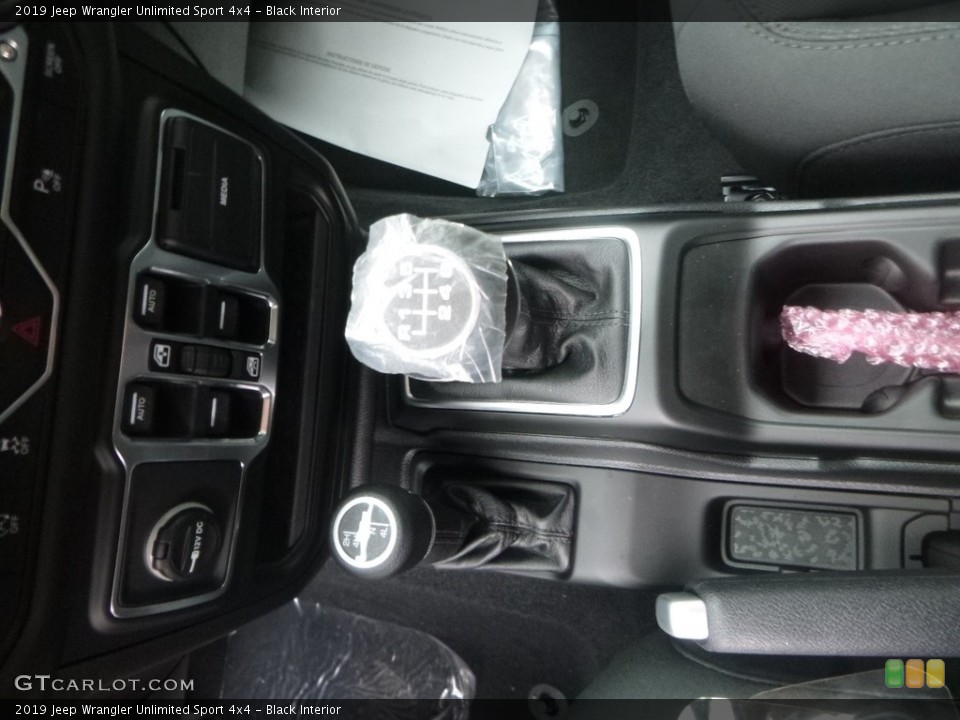 Black Interior Transmission for the 2019 Jeep Wrangler Unlimited Sport 4x4 #130606185