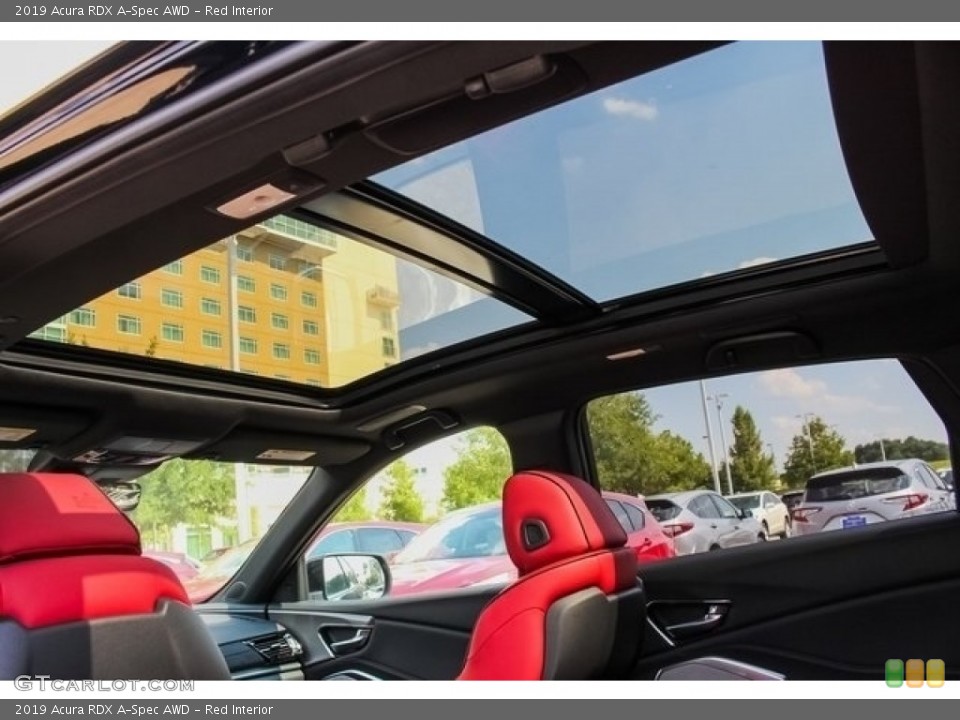 Red Interior Sunroof for the 2019 Acura RDX A-Spec AWD #130607196