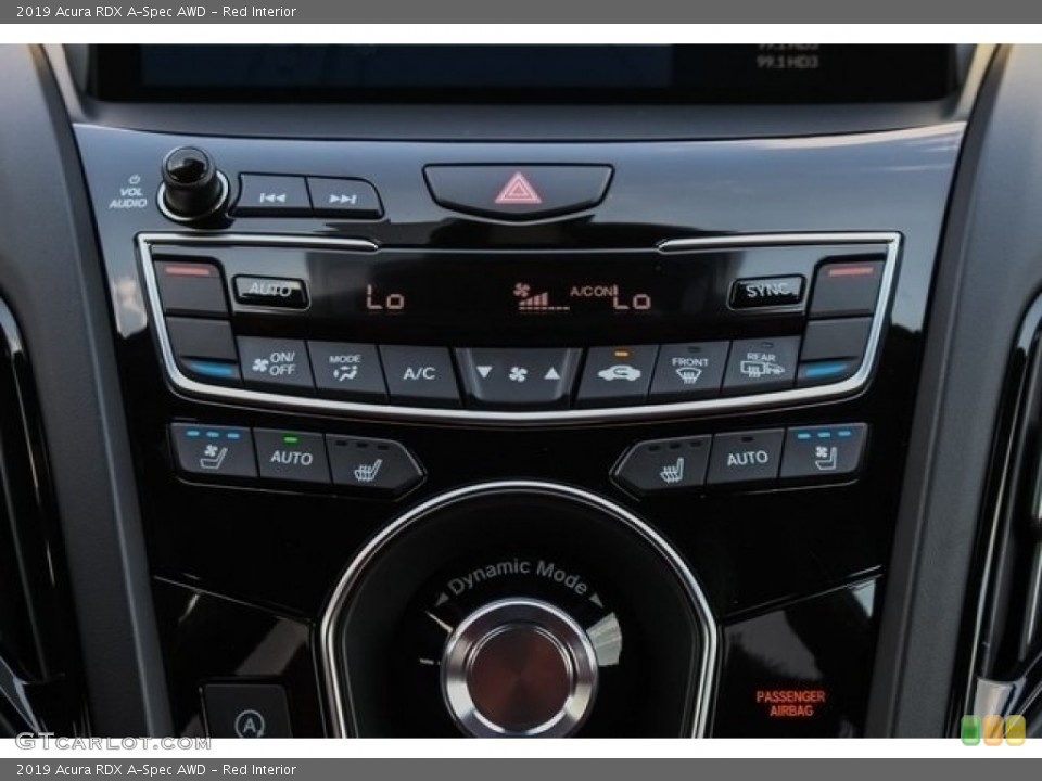 Red Interior Controls for the 2019 Acura RDX A-Spec AWD #130607433
