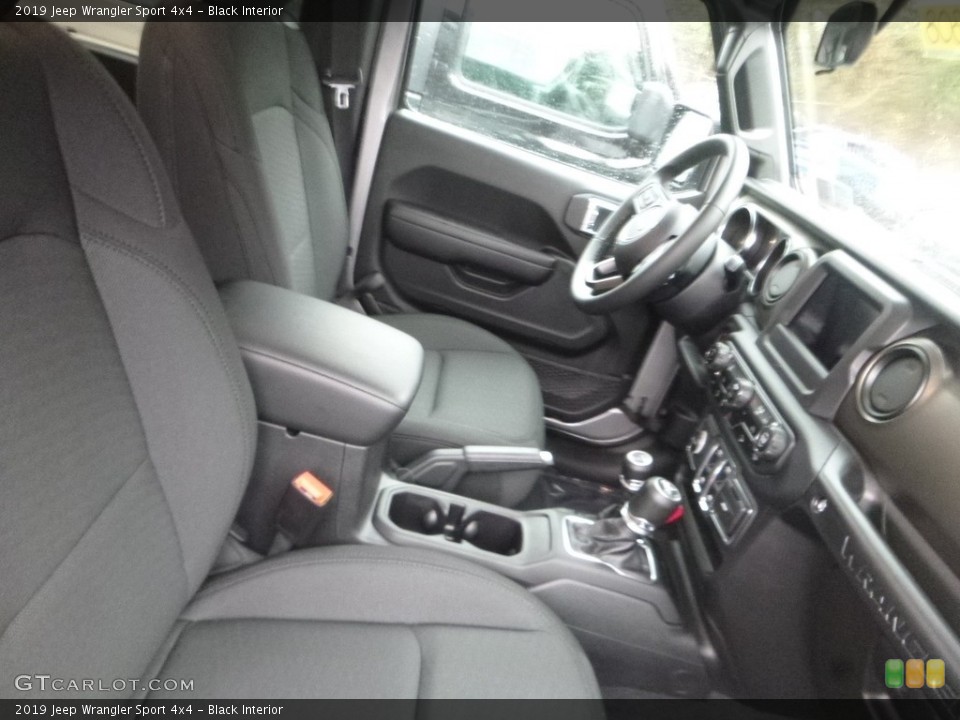 Black Interior Photo for the 2019 Jeep Wrangler Sport 4x4 #130607502