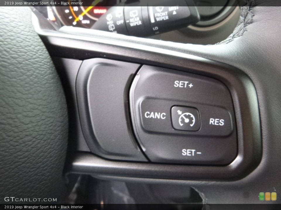Black Interior Steering Wheel for the 2019 Jeep Wrangler Sport 4x4 #130607718