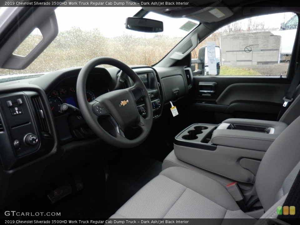 Dark Ash/Jet Black Interior Photo for the 2019 Chevrolet Silverado 3500HD Work Truck Regular Cab Dump Truck #130615047