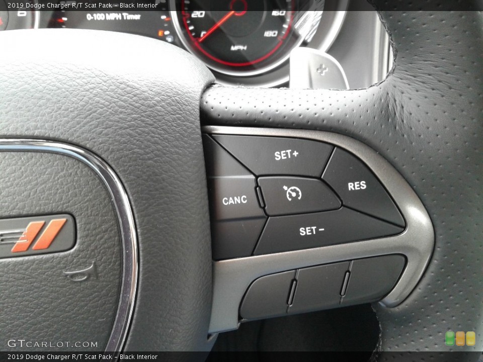 Black Interior Steering Wheel for the 2019 Dodge Charger R/T Scat Pack #130615806