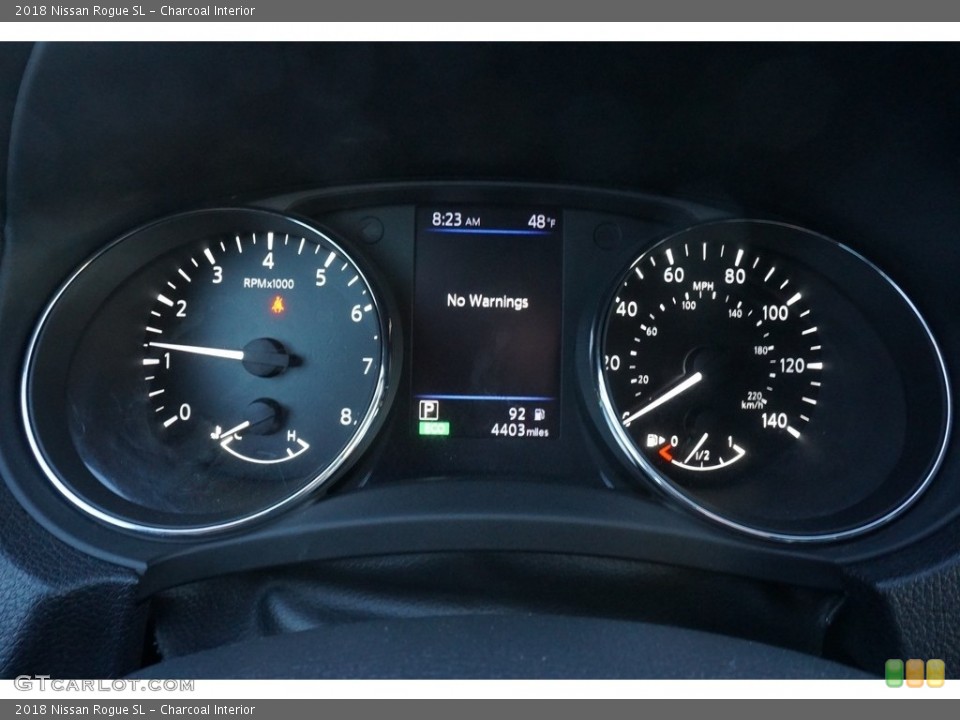 Charcoal Interior Gauges for the 2018 Nissan Rogue SL #130620603