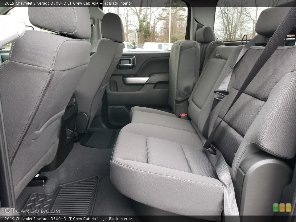 Jet Black Interior Rear Seat for the 2019 Chevrolet Silverado 3500HD LT Crew Cab 4x4 #130621898