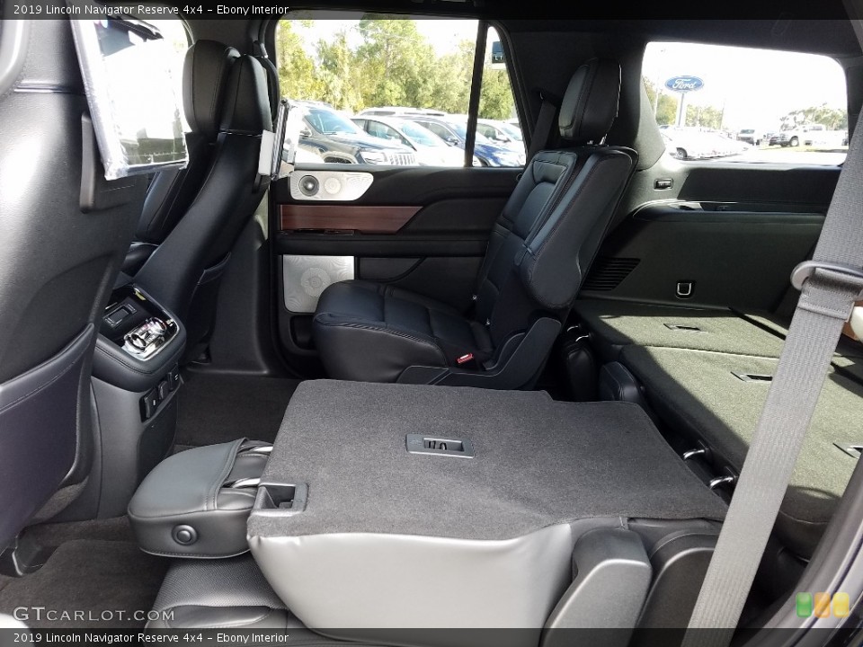 Ebony Interior Rear Seat for the 2019 Lincoln Navigator Reserve 4x4 #130628130