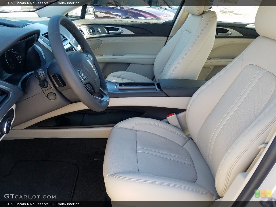 Ebony Interior Front Seat for the 2019 Lincoln MKZ Reserve II #130630731