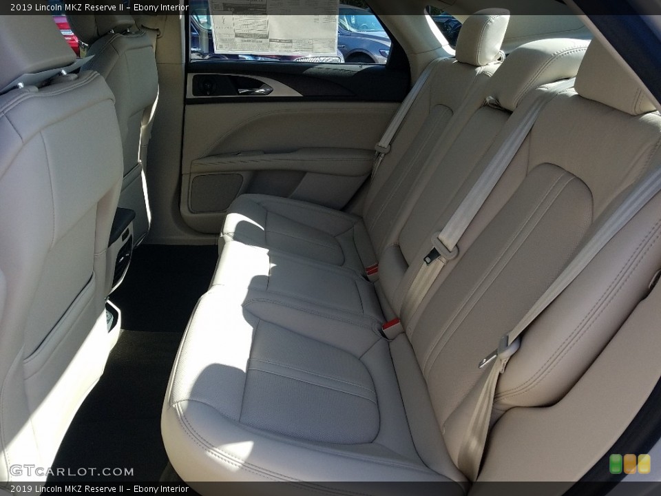 Ebony Interior Rear Seat for the 2019 Lincoln MKZ Reserve II #130630759