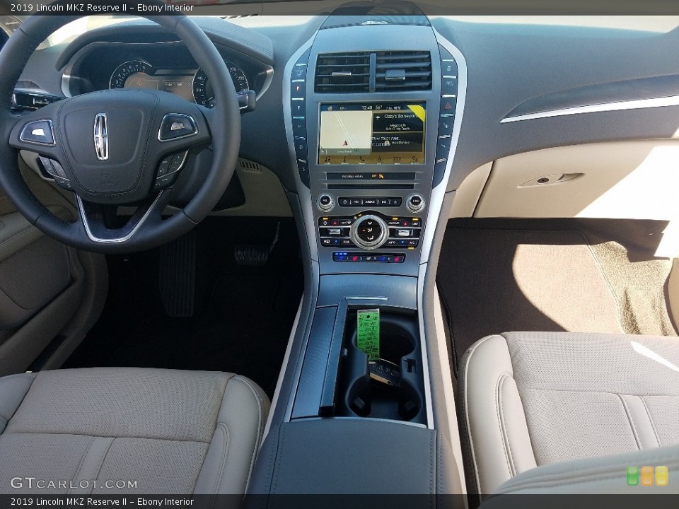 Ebony Interior Dashboard for the 2019 Lincoln MKZ Reserve II #130630860