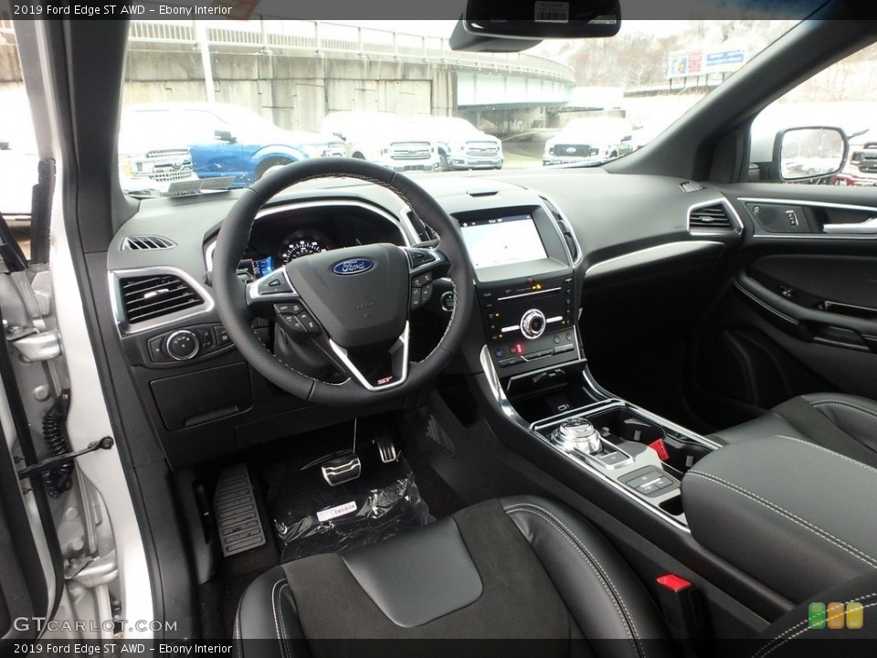 Ebony Interior Photo for the 2019 Ford Edge ST AWD #130632735