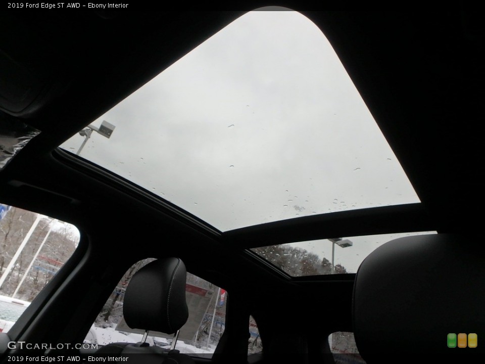 Ebony Interior Sunroof for the 2019 Ford Edge ST AWD #130632807