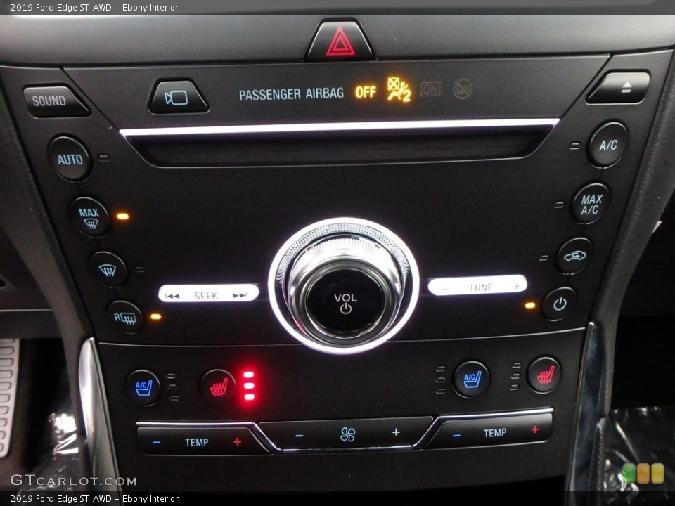 Ebony Interior Controls for the 2019 Ford Edge ST AWD #130632855