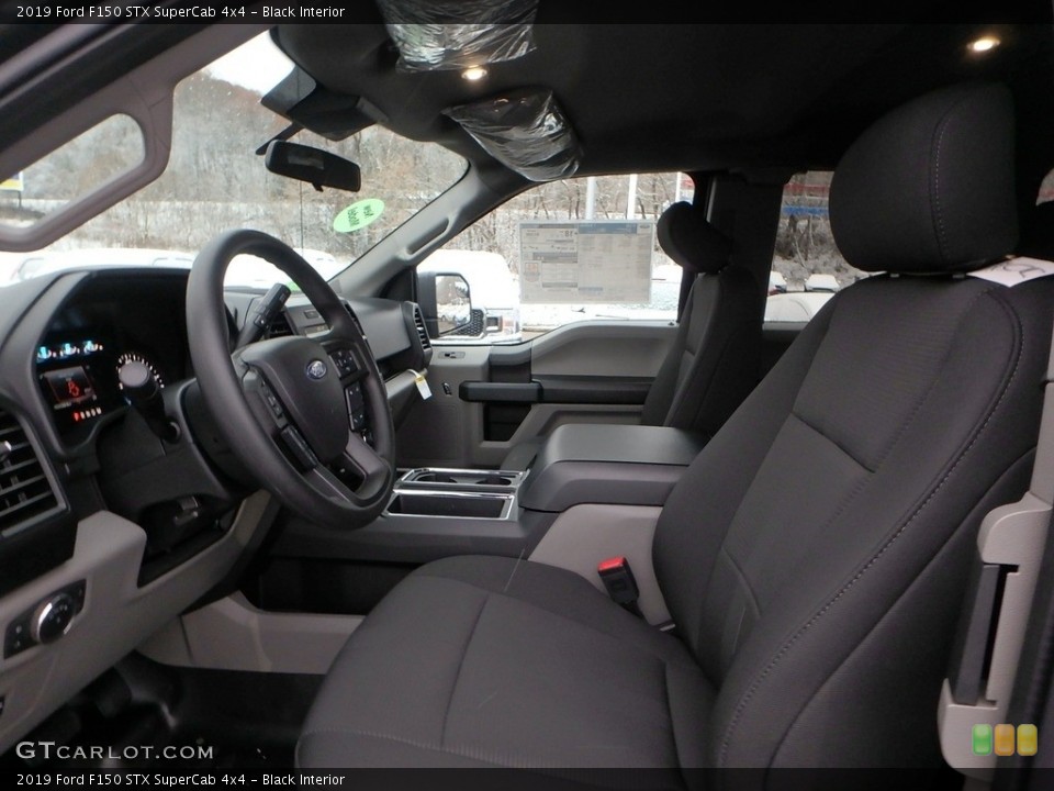 Black Interior Front Seat for the 2019 Ford F150 STX SuperCab 4x4 #130633101