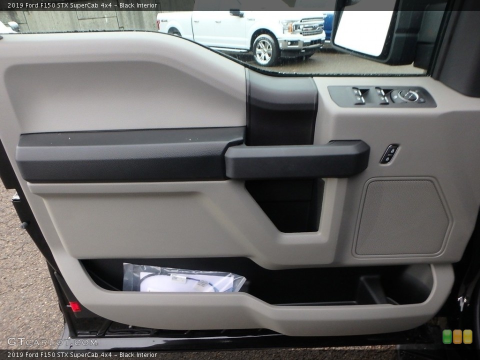 Black Interior Door Panel for the 2019 Ford F150 STX SuperCab 4x4 #130633158