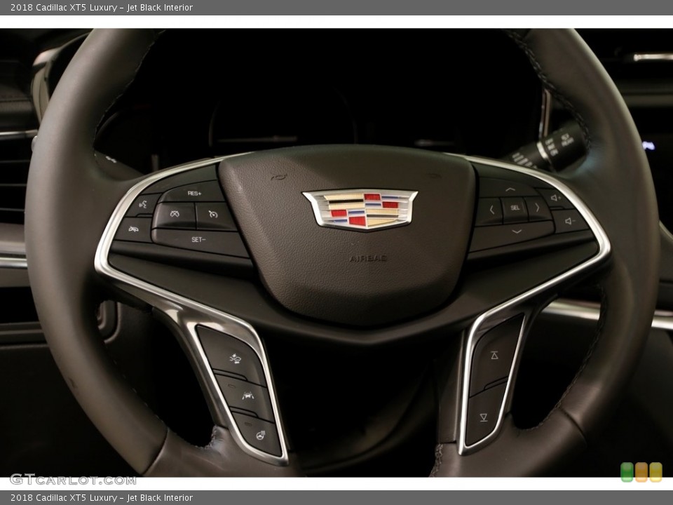 Jet Black Interior Steering Wheel for the 2018 Cadillac XT5 Luxury #130635345