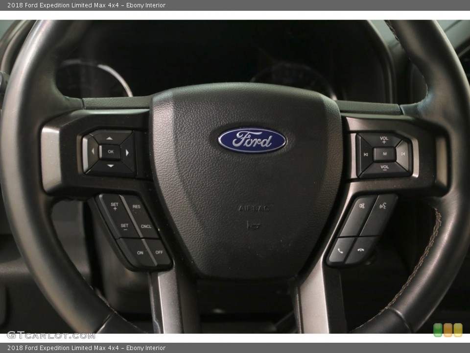 Ebony Interior Steering Wheel for the 2018 Ford Expedition Limited Max 4x4 #130636938