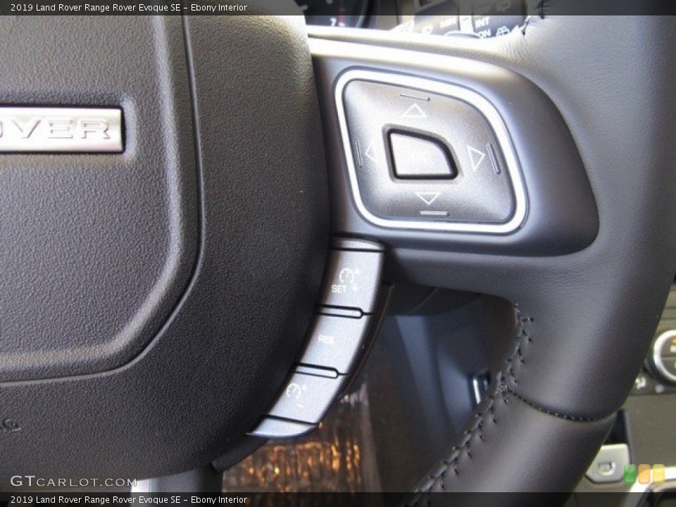 Ebony Interior Steering Wheel for the 2019 Land Rover Range Rover Evoque SE #130641750
