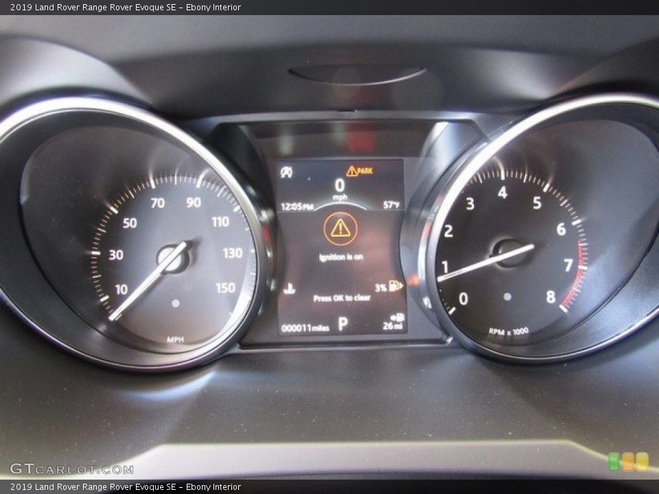 Ebony Interior Gauges for the 2019 Land Rover Range Rover Evoque SE #130641771