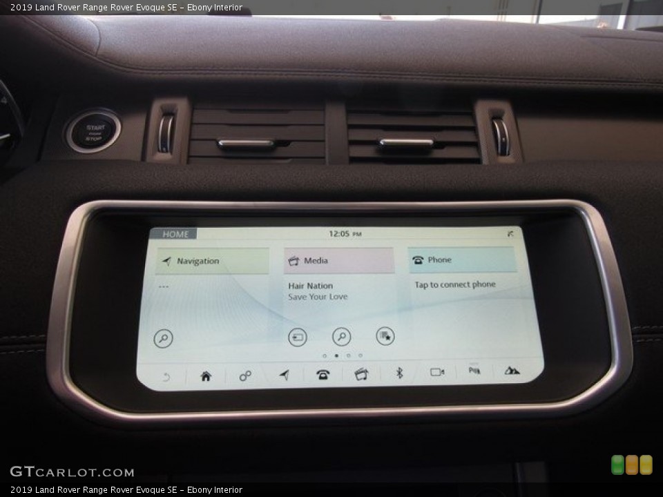 Ebony Interior Controls for the 2019 Land Rover Range Rover Evoque SE #130641789