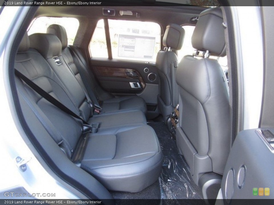 Ebony/Ebony Interior Rear Seat for the 2019 Land Rover Range Rover HSE #130642962