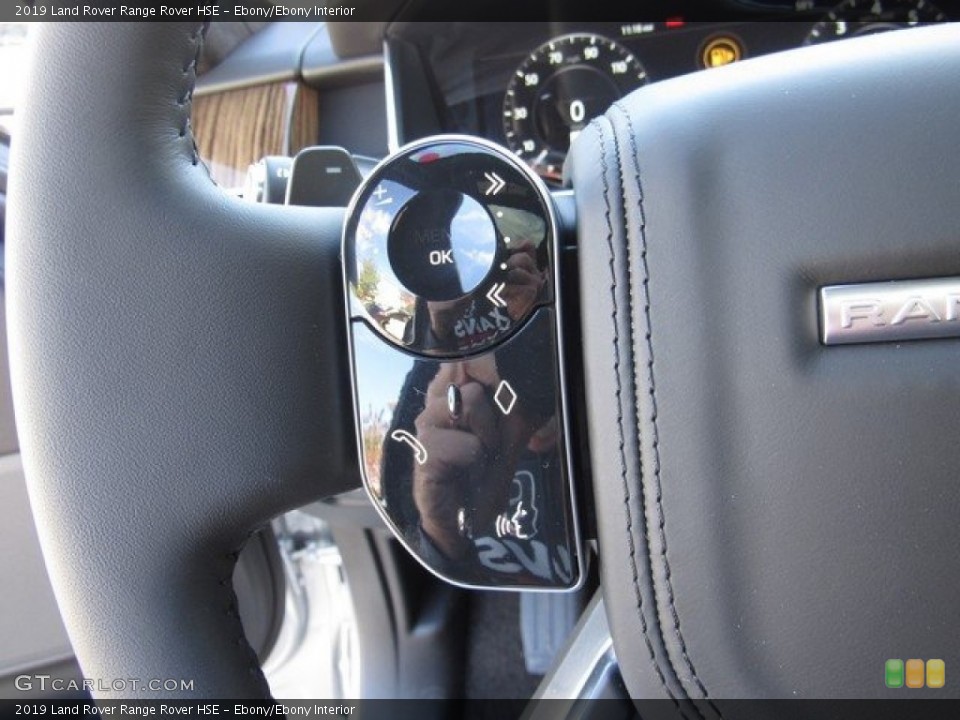 Ebony/Ebony Interior Steering Wheel for the 2019 Land Rover Range Rover HSE #130643214