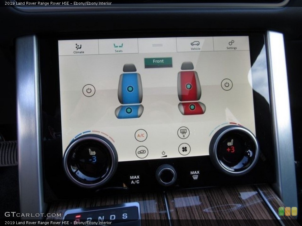 Ebony/Ebony Interior Controls for the 2019 Land Rover Range Rover HSE #130643352