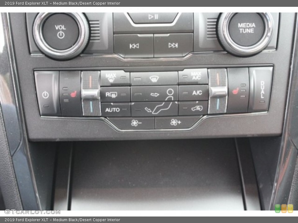 Medium Black/Desert Copper Interior Controls for the 2019 Ford Explorer XLT #130644233