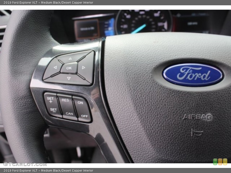 Medium Black/Desert Copper Interior Steering Wheel for the 2019 Ford Explorer XLT #130644270