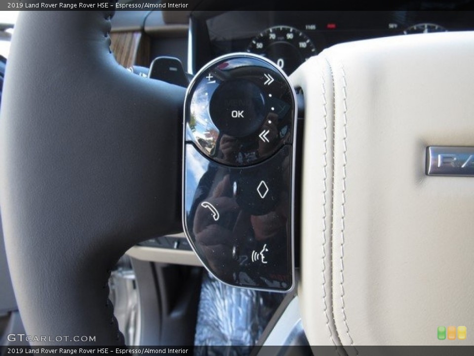 Espresso/Almond Interior Steering Wheel for the 2019 Land Rover Range Rover HSE #130644768