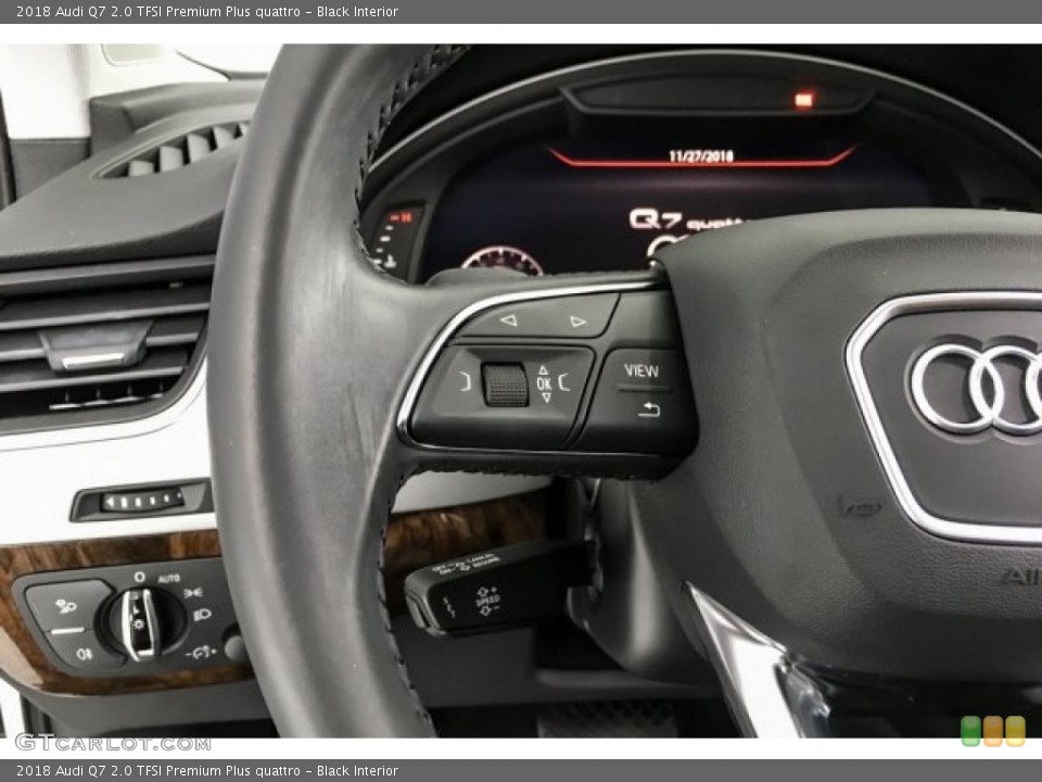Black Interior Steering Wheel for the 2018 Audi Q7 2.0 TFSI Premium Plus quattro #130655694