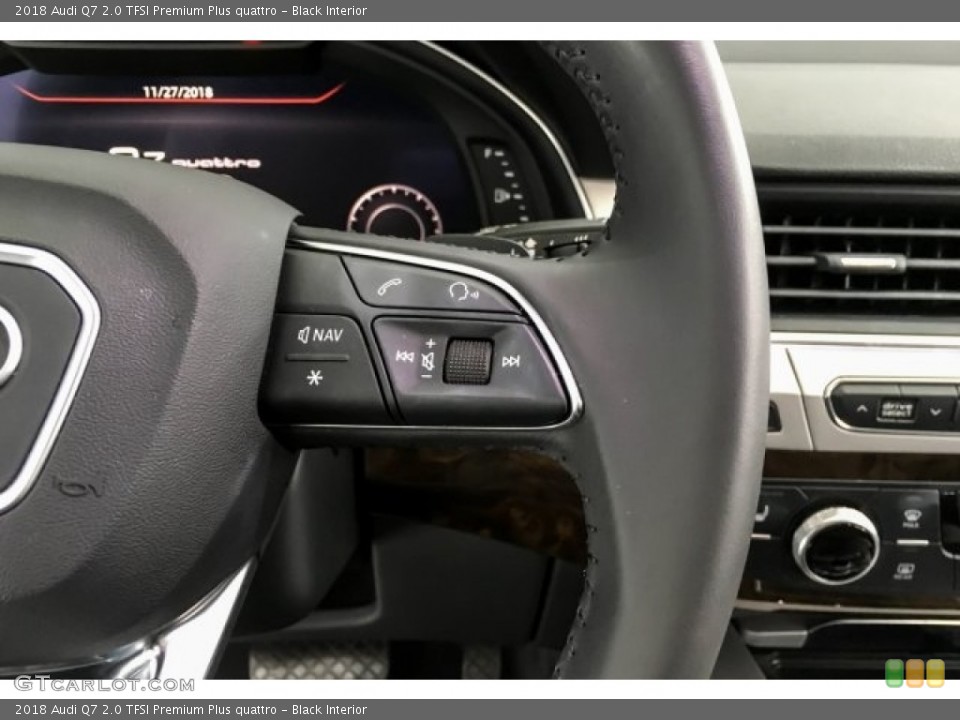 Black Interior Steering Wheel for the 2018 Audi Q7 2.0 TFSI Premium Plus quattro #130655697