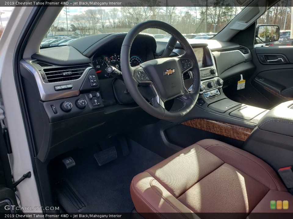 Jet Black/Mahogany Interior Front Seat for the 2019 Chevrolet Tahoe Premier 4WD #130657952