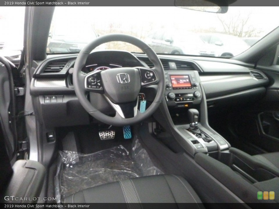 Black Interior Photo for the 2019 Honda Civic Sport Hatchback #130658313