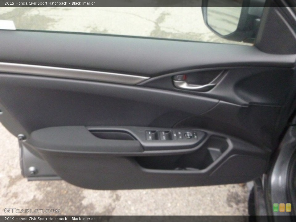 Black Interior Door Panel for the 2019 Honda Civic Sport Hatchback #130658333
