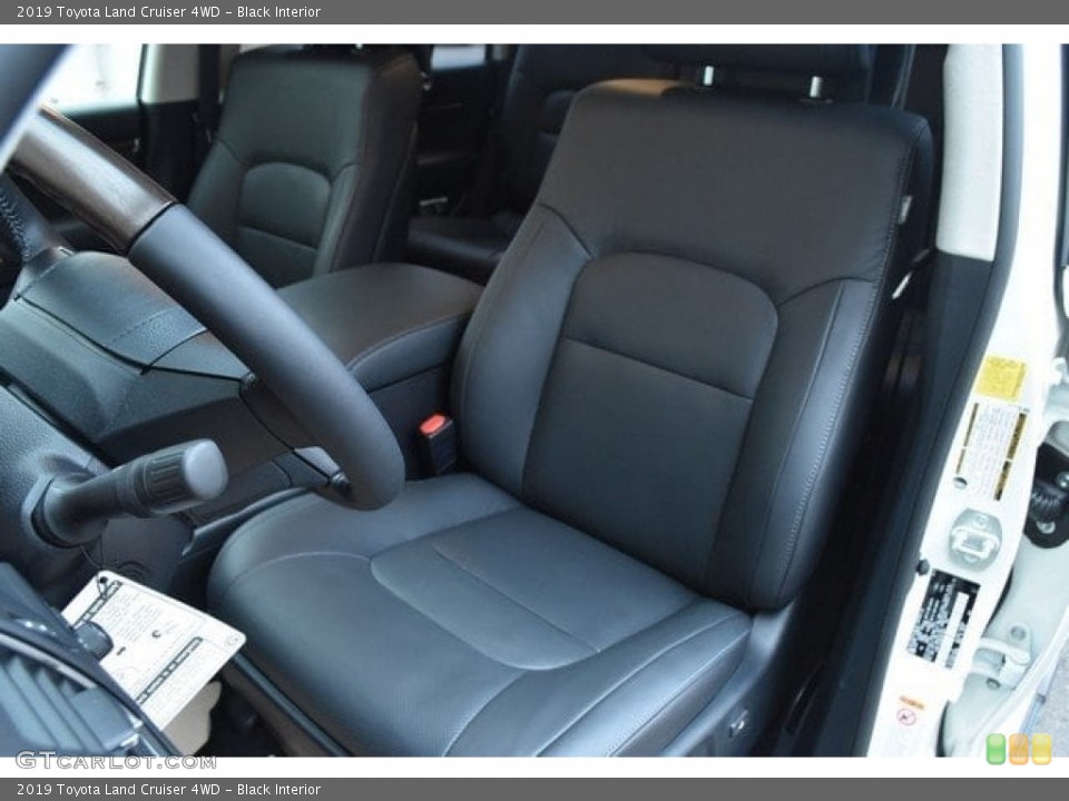 Black Interior Front Seat for the 2019 Toyota Land Cruiser 4WD #130659407