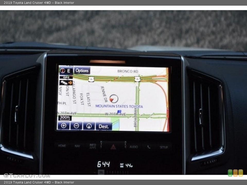 Black Interior Navigation for the 2019 Toyota Land Cruiser 4WD #130659458