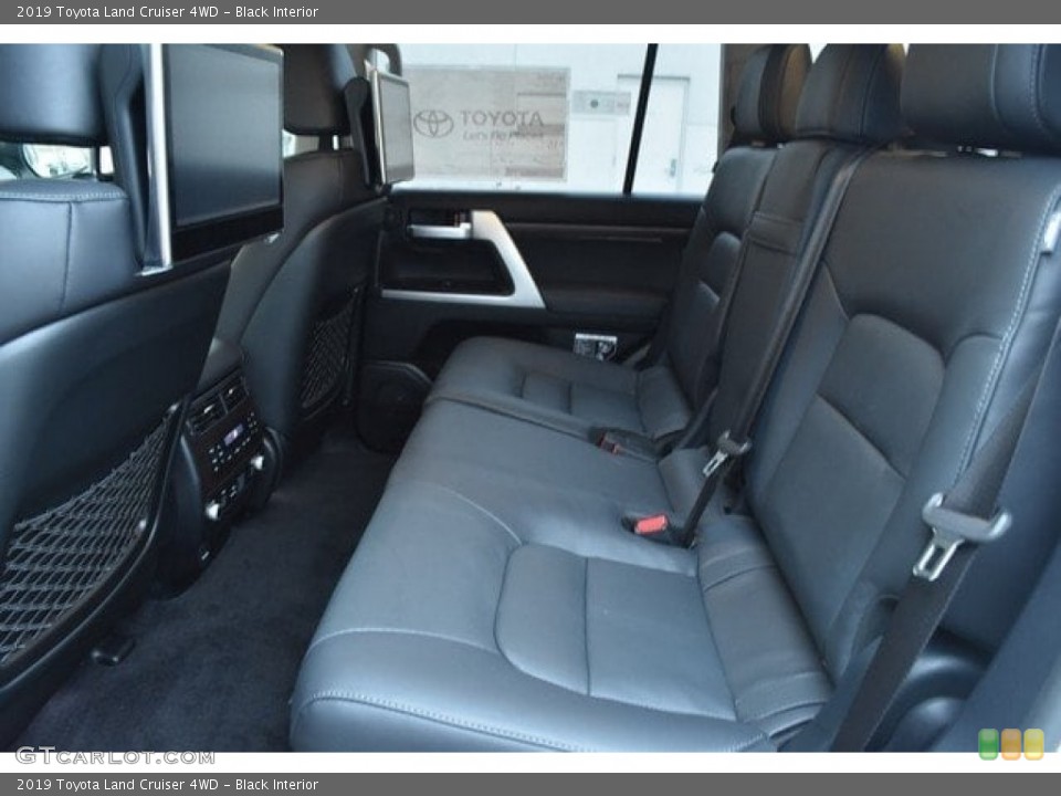 Black Interior Rear Seat for the 2019 Toyota Land Cruiser 4WD #130659584