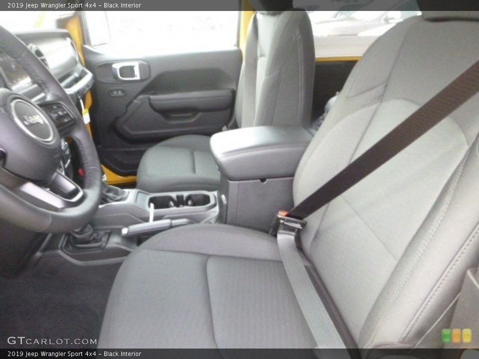 Black Interior Front Seat for the 2019 Jeep Wrangler Sport 4x4 #130659590