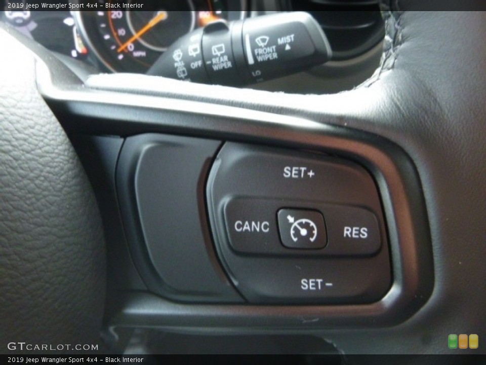 Black Interior Steering Wheel for the 2019 Jeep Wrangler Sport 4x4 #130659722