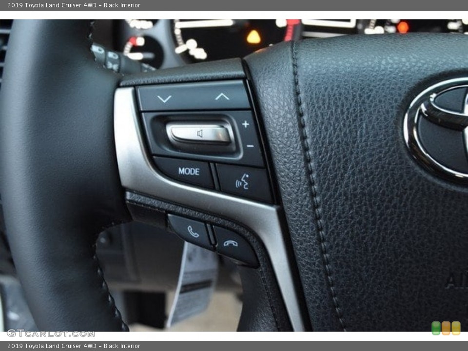 Black Interior Steering Wheel for the 2019 Toyota Land Cruiser 4WD #130659989