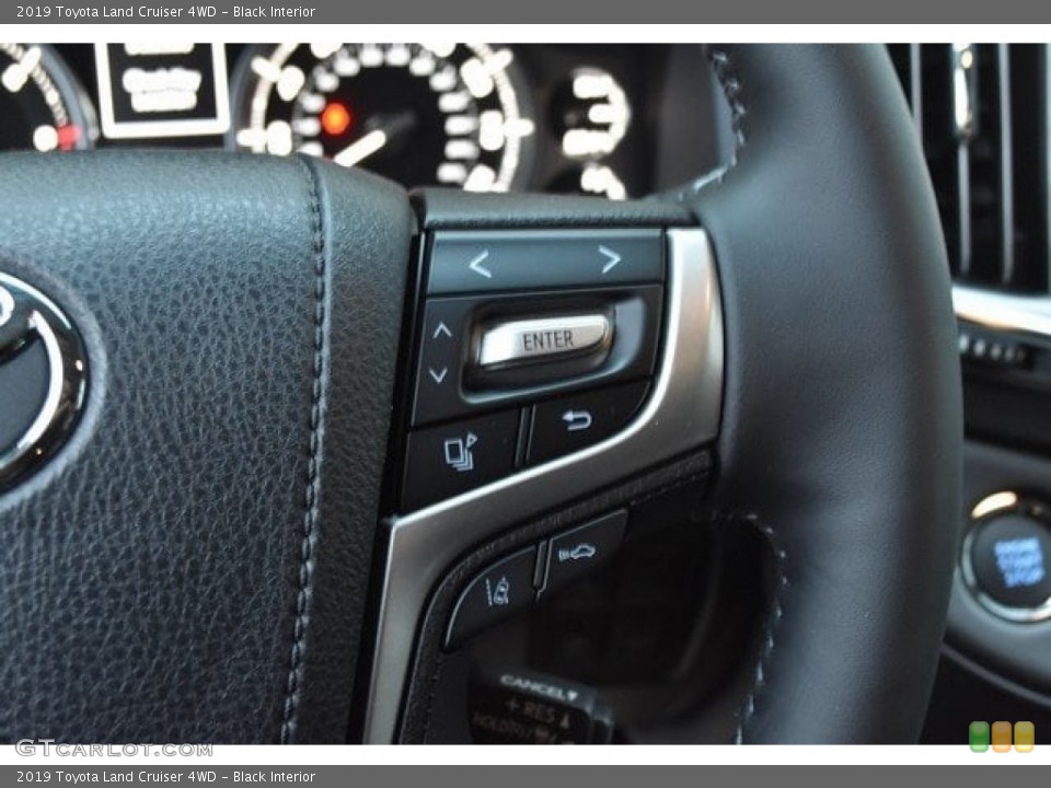 Black Interior Steering Wheel for the 2019 Toyota Land Cruiser 4WD #130660007