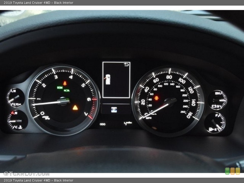 Black Interior Gauges for the 2019 Toyota Land Cruiser 4WD #130660031