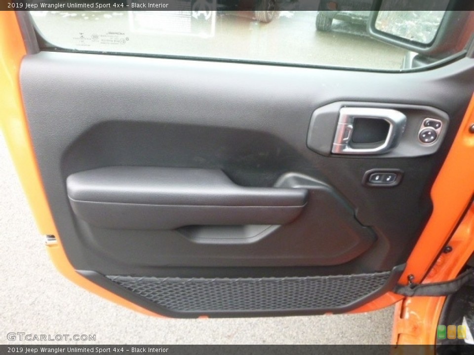 Black Interior Door Panel for the 2019 Jeep Wrangler Unlimited Sport 4x4 #130661810