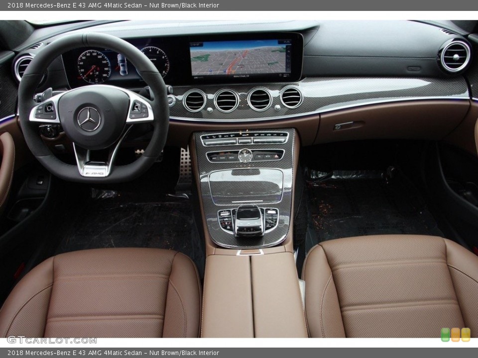 Nut Brown/Black Interior Dashboard for the 2018 Mercedes-Benz E 43 AMG 4Matic Sedan #130664102