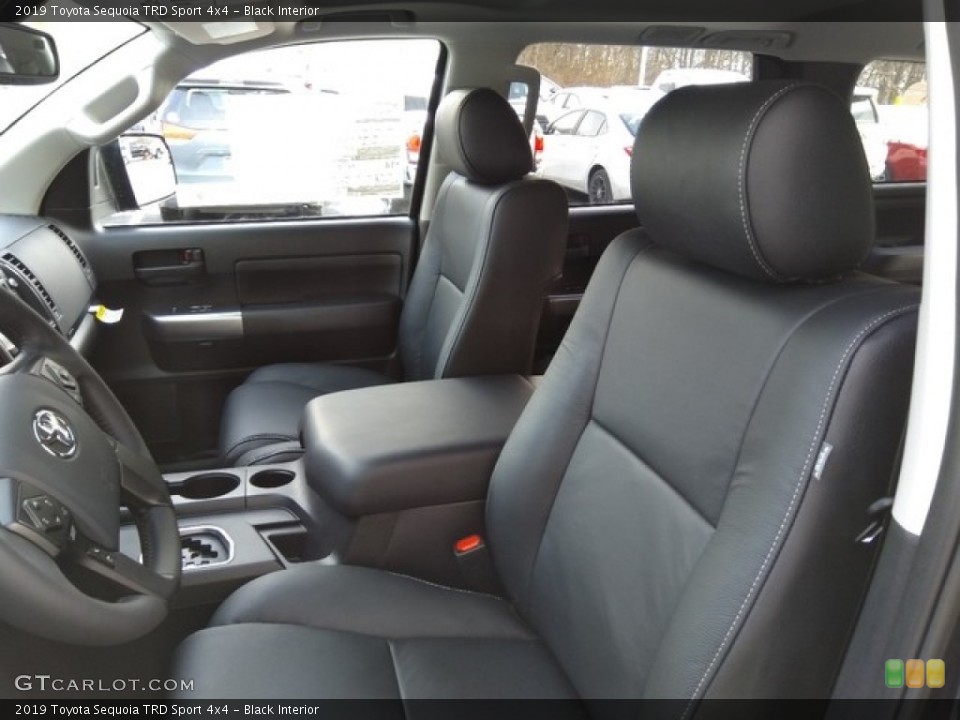 Black Interior Front Seat for the 2019 Toyota Sequoia TRD Sport 4x4 #130668845