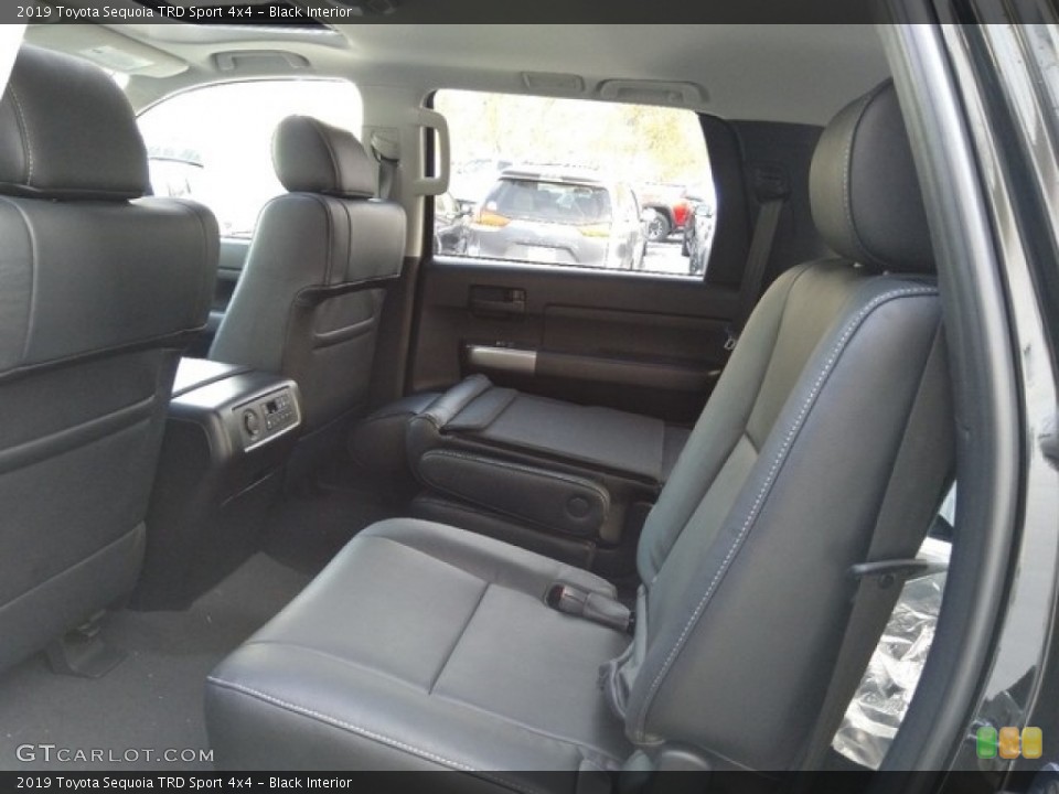 Black Interior Rear Seat for the 2019 Toyota Sequoia TRD Sport 4x4 #130668866