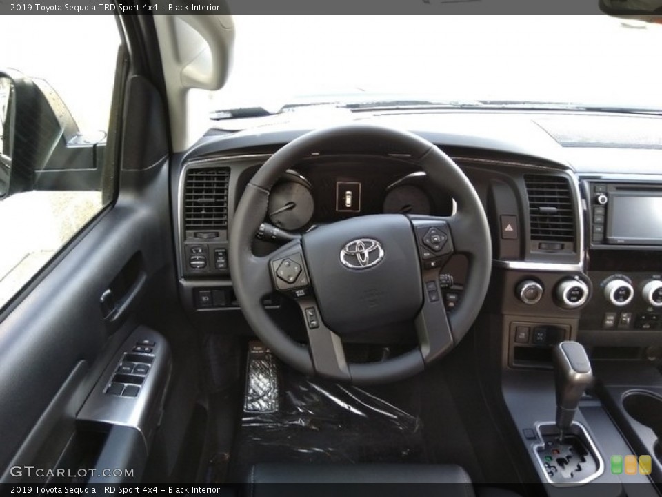Black Interior Steering Wheel for the 2019 Toyota Sequoia TRD Sport 4x4 #130668911