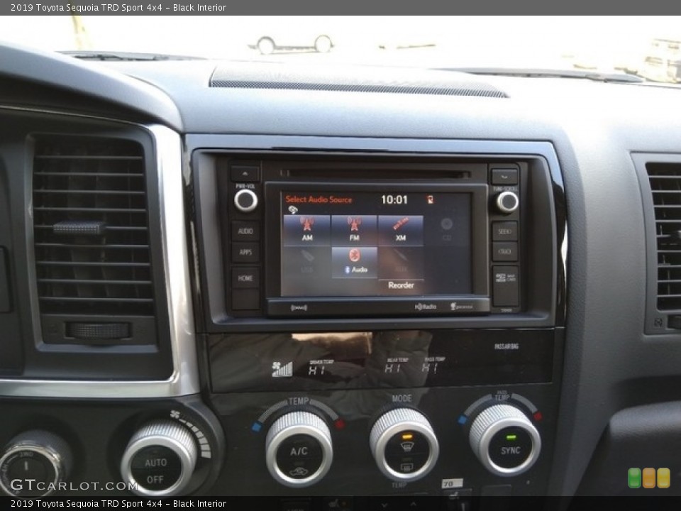 Black Interior Controls for the 2019 Toyota Sequoia TRD Sport 4x4 #130668974